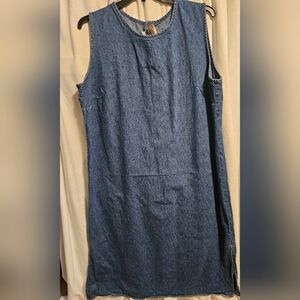Studio Ease Long Blue Denim Dress Sz. 24W